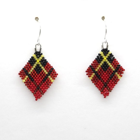 Wallace Plaid Earrings - Picture 1 of 5